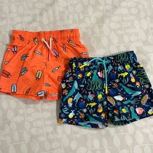 Like New…12 months old swim trunks by Cat & Jack (Set of 2)